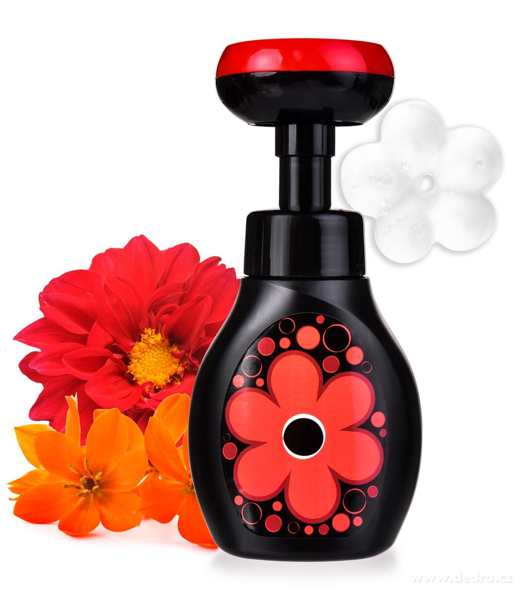 Pěnové mýdlo na ruce i tělo s veselým napěňovačem, květinová vůně DAISY FLOWER , 300 ml