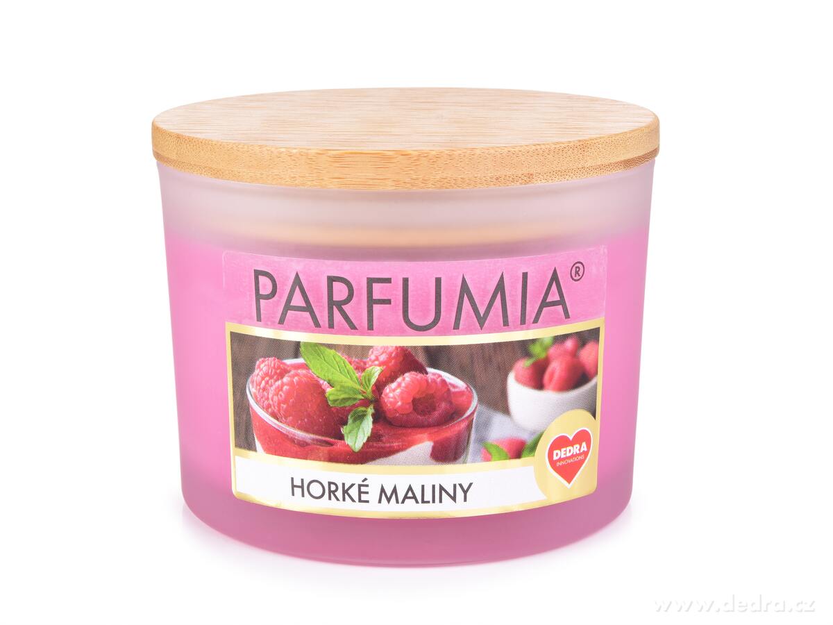 INTENSE 2 KNOTY sójová vonná EKO svíce PARFUMIA®, HORKÉ MALINY, 400 ml