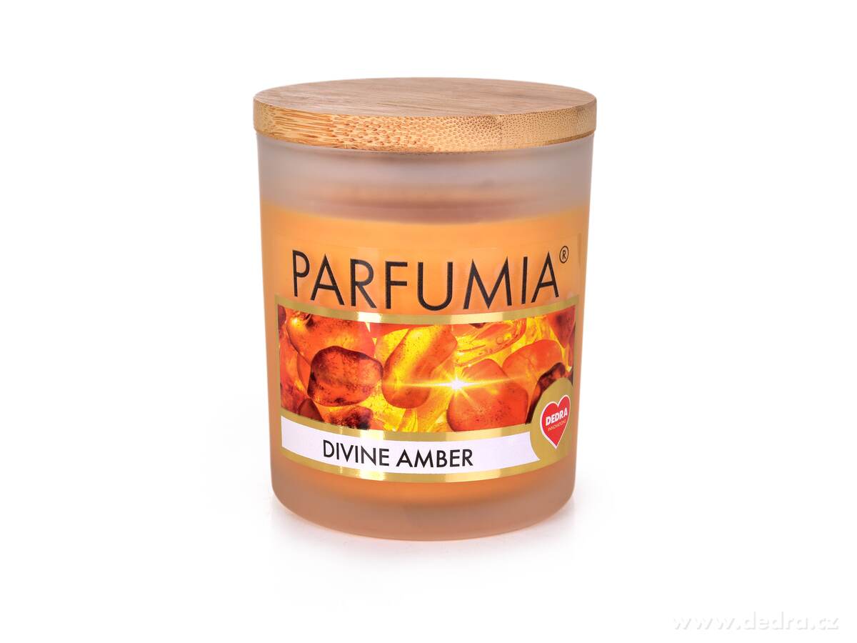 Sójová vonná EKO svíce PARFUMIA®, DIVINE AMBER 250 ml