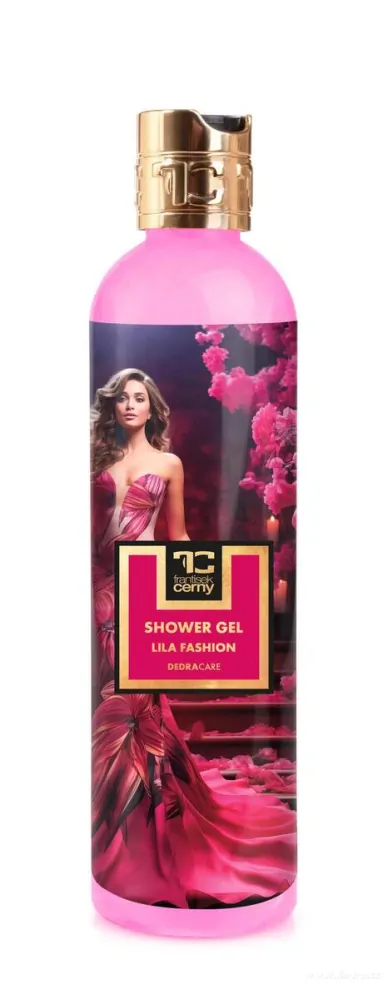 DEDRA Přírodní sprchový gel s glycerinem a Aloe vera, LILA FASHION, 320 ml