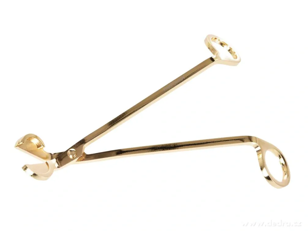 NŮŽKY pro zastřihávání knotu, z nerez oceli se zlatou úpravou, PARFUMIA® 18 cm