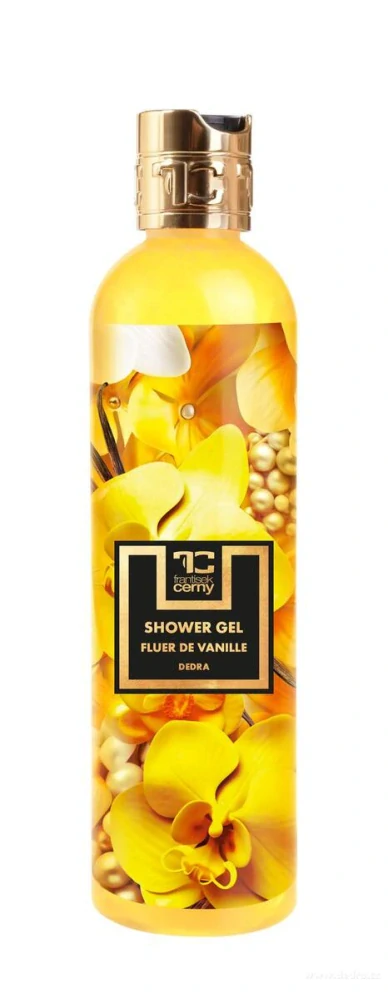 DEDRA Přírodní sprchový gel s glycerinem a Aloe vera, FLEUR DE VANILLE, 320 ml