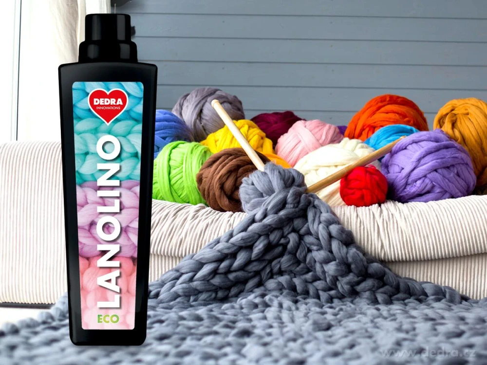 DEDRA ECO LANOLINO prací gel s lanolinem na ovčí vlnu, merino a jemné prádlo 750 ml