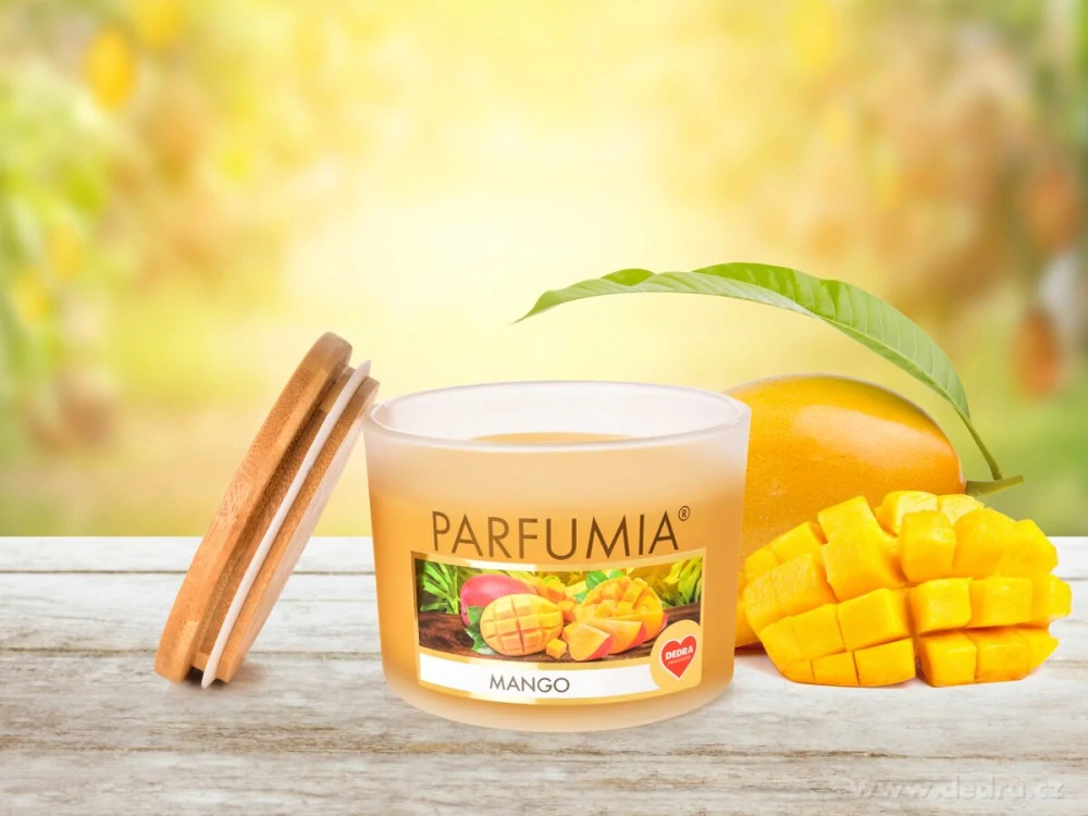 INTENSE 2 KNOTY sójová vonná EKO svíce PARFUMIA® MANGO, 400 ml