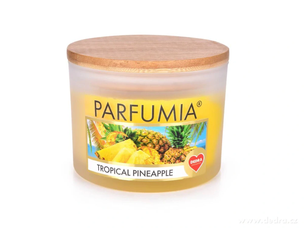 INTENSE 2 KNOTY sójová vonná EKO svíce PARFUMIA® TROPICAL PINEAPPLE, 400 ml