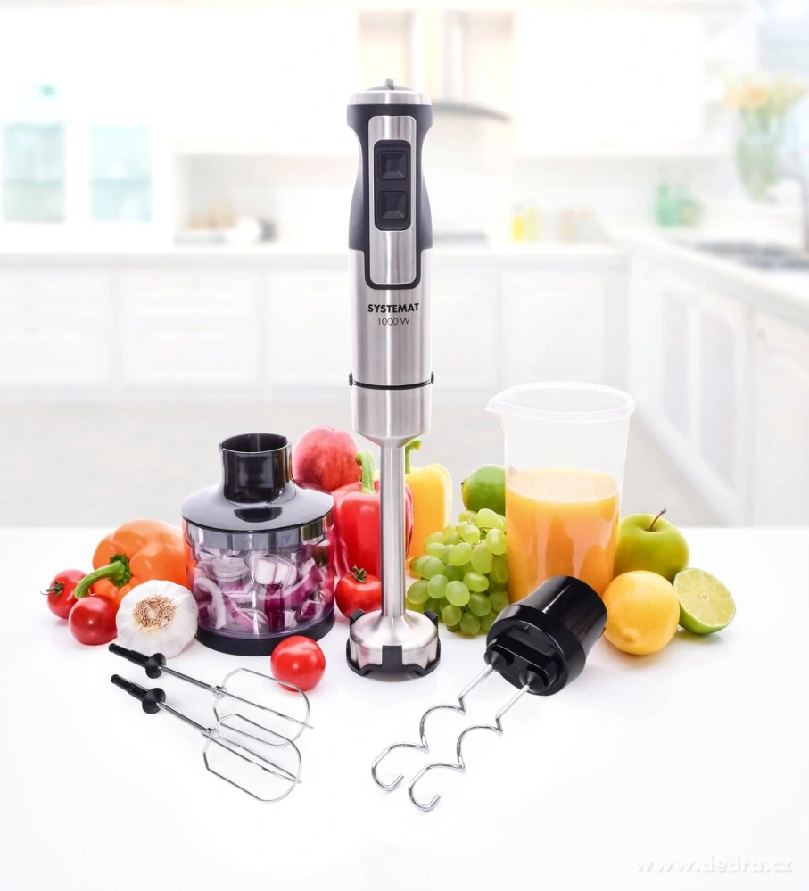  POWER BLENDER 4v1, ultra-silný, tyčový mixér 1000W 