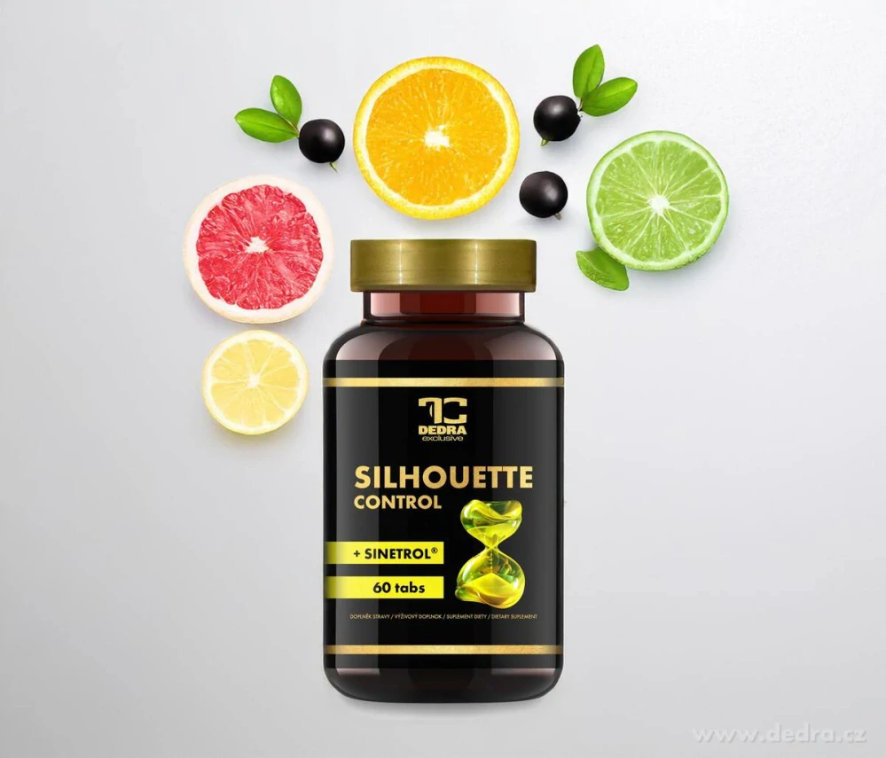 DEDRA SILHOUETTE CONTROL + SINETROL®, podpora hubnutí 60 kapslí