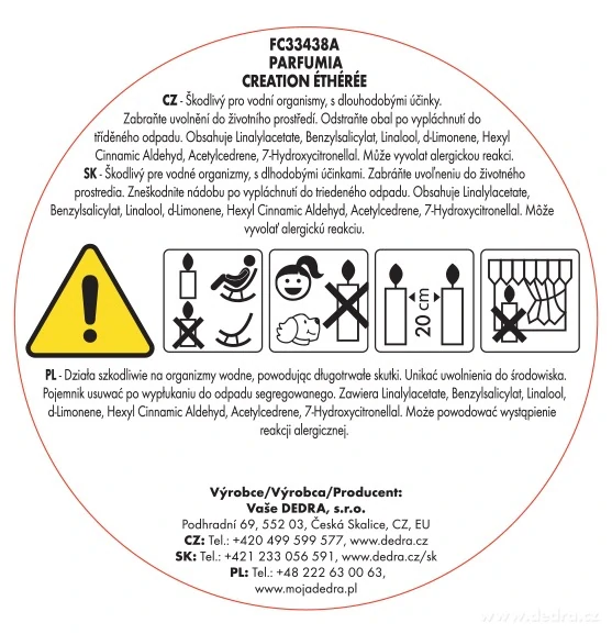 Sójový vonný eko-vosk do aromalampy, CREATION ÉTHÉRÉE, PARFUMIA®,40 ml