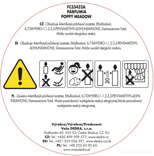 Sójový vonný eko-vosk do aromalampy, POPPY MEADOW, PARFUMIA®,40 ml