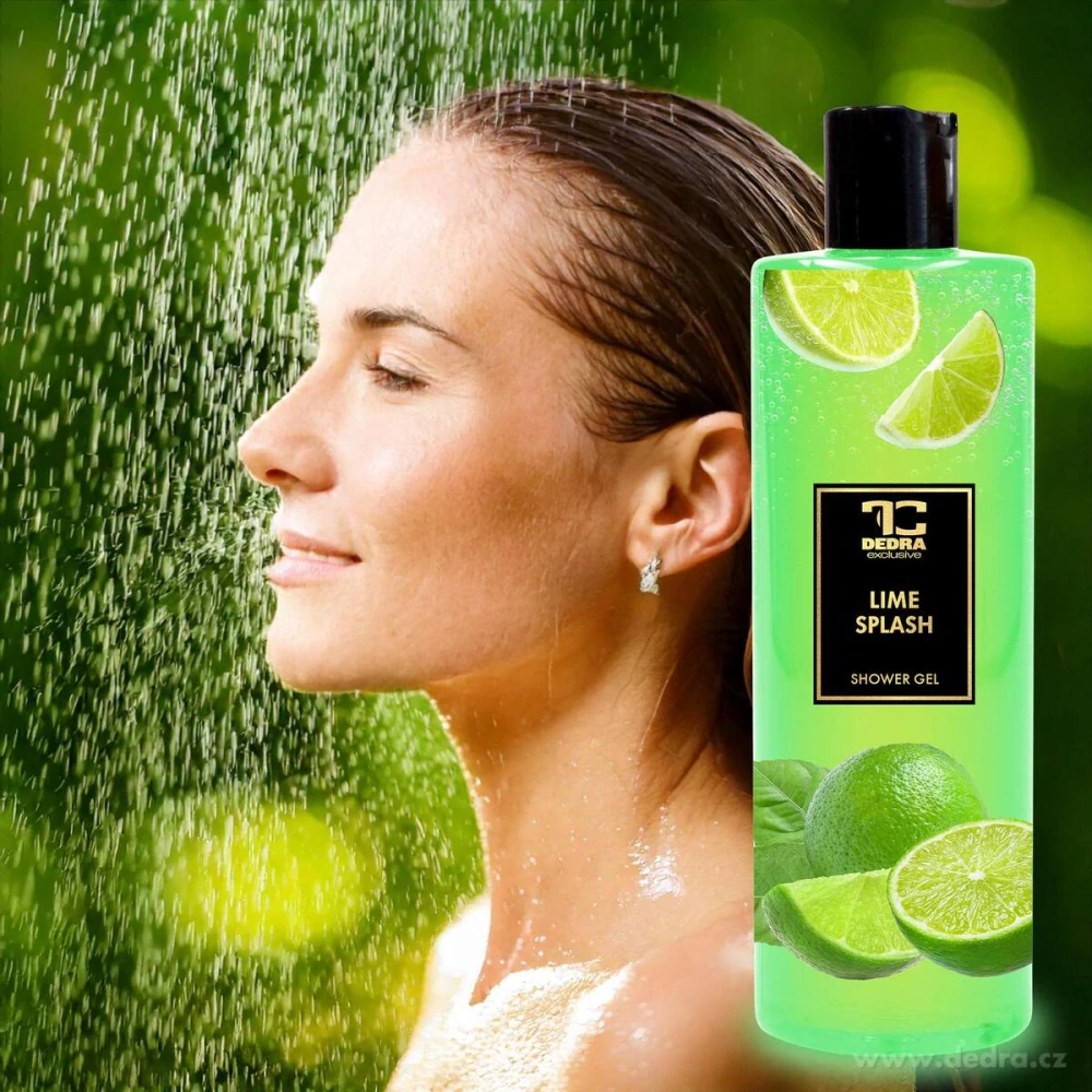 Dedra Přírodní šetrný sprchový gel s glycerinem LIME SPLASH, 420 ml