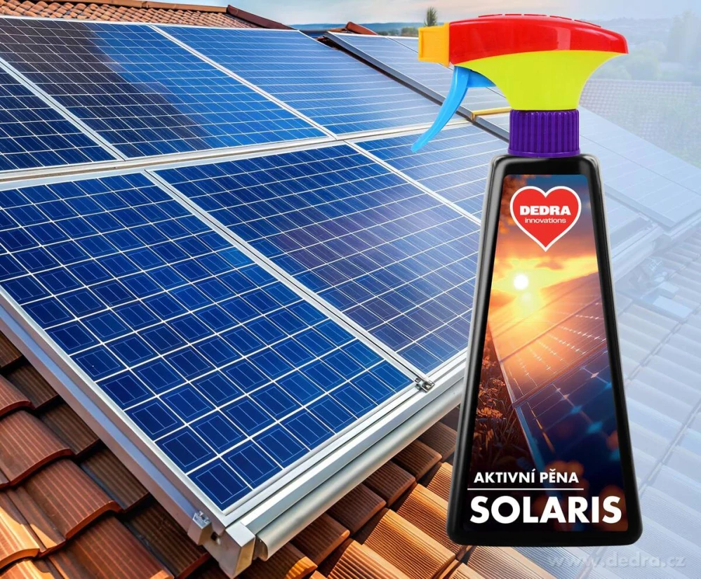 DEDRA SOLARIS AKTIVNÍ PĚNA intenzivní čistič solárních panelů/fotovoltaických systémů, 500 ml