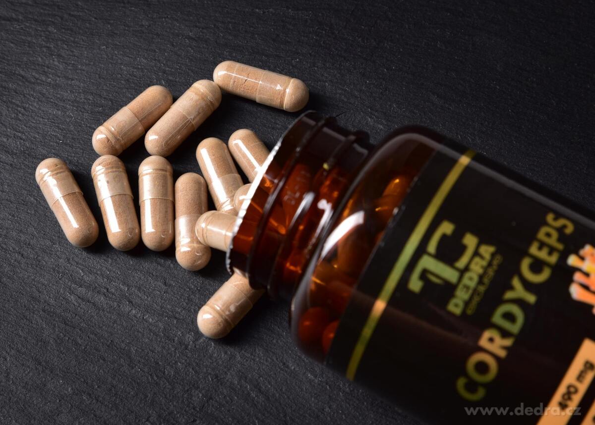 Dedra CORDYCEPS 490 mg, doplněk stravy 90 kasplí