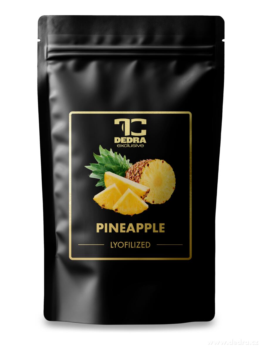 DEDRA TROPICKÝ ANANAS - lyofilizované plátky, ovoce sušené mrazem, 50 g