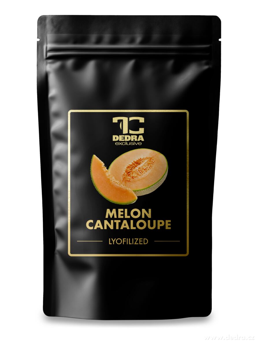DEDRA ŠŤAVNATÝ MELOUN CANTALOUPE - lyofilizované plátky, ovoce sušené mrazem, 50 g