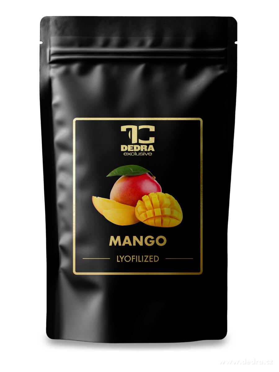 DEDRA ZLATÉ MANGO - lyofilizované plátky, ovoce sušené mrazem, 50 g