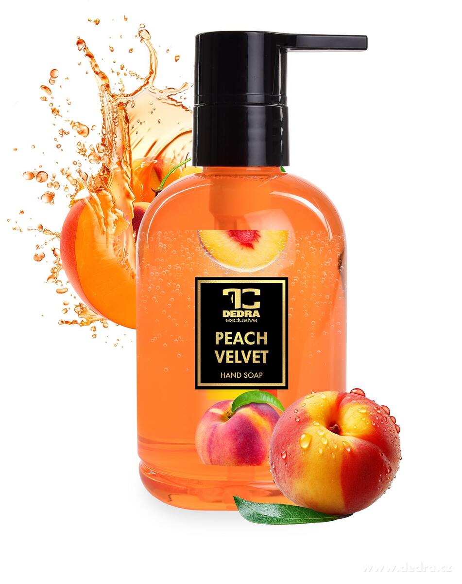 DEDRA Přírodní šetrné tekuté mýdlo s glycerinem PEACH VELVET 310 ml