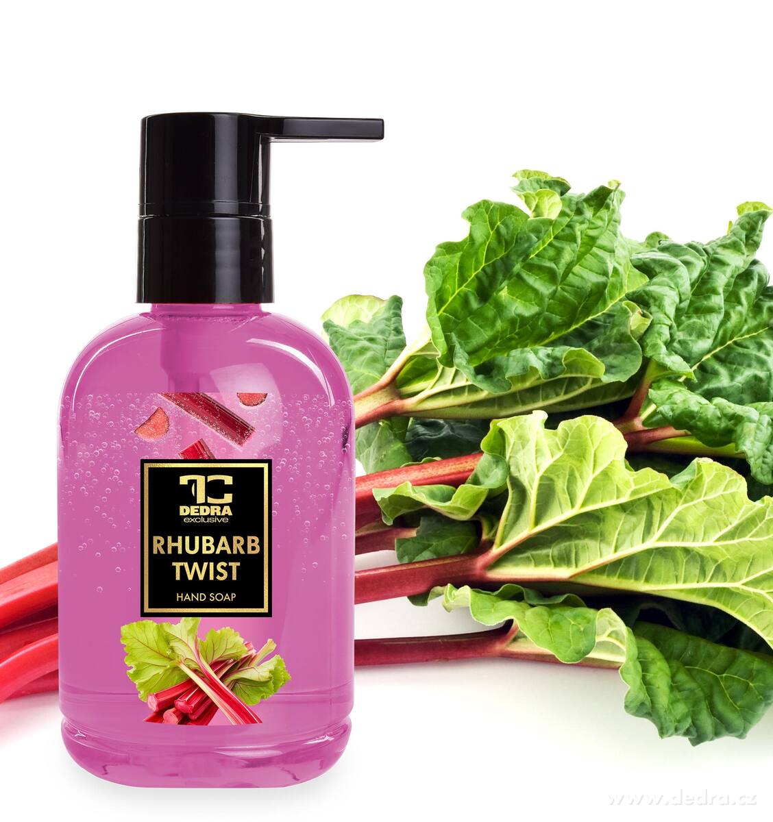 DEDRA Přírodní šetrné tekuté mýdlo s glycerinem RHUBARB TWIST 310 ml