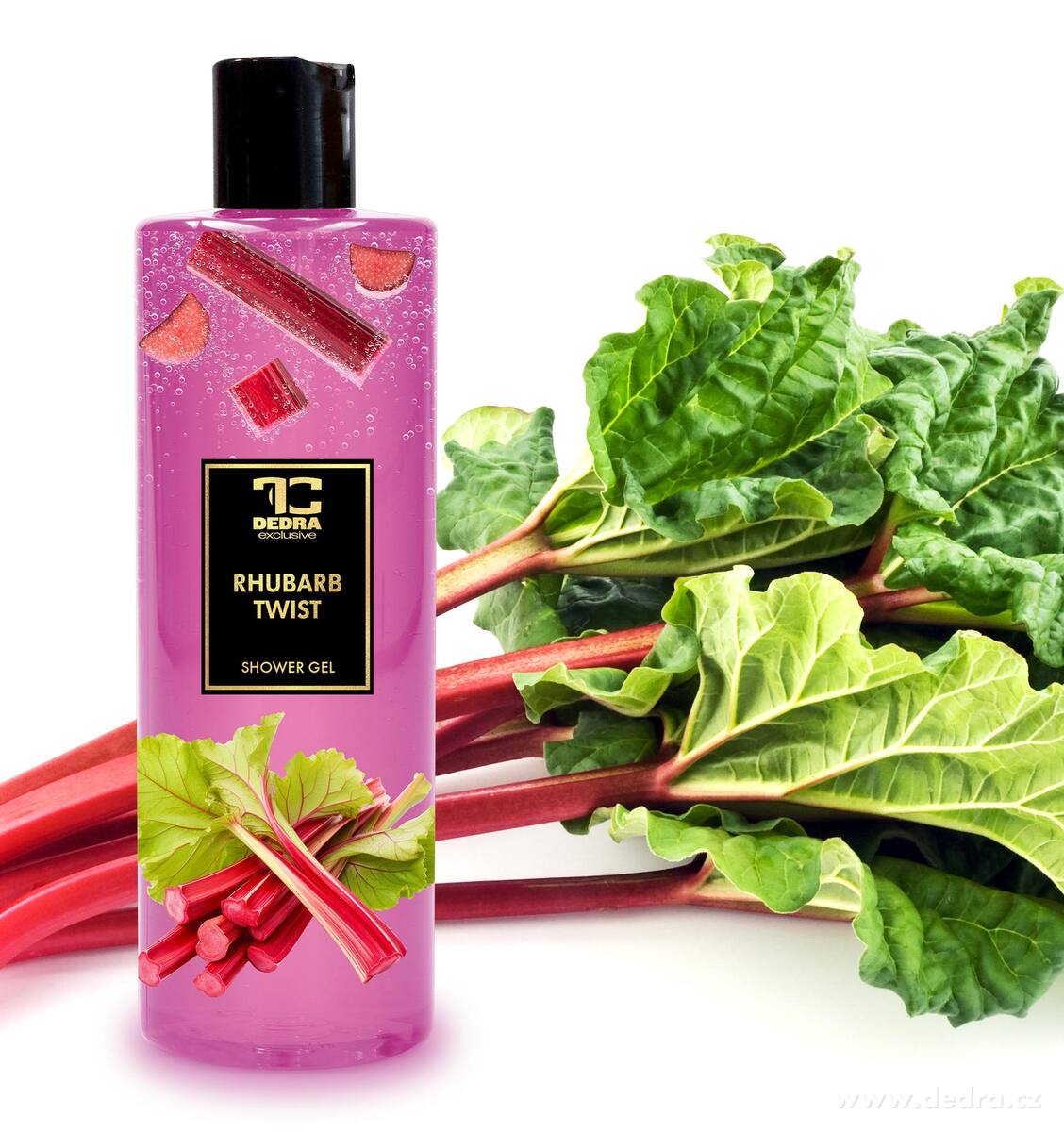 Dedra Přírodní šetrný sprchový gel s glycerinem RHUBARB TWIST 420 ml