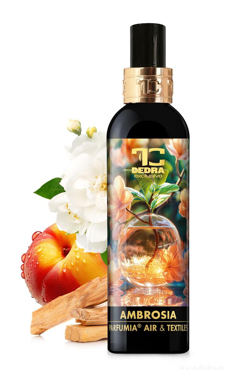 DEDRA Osvěžovač vzduchu a textilií AMBROSIA, 200 ml