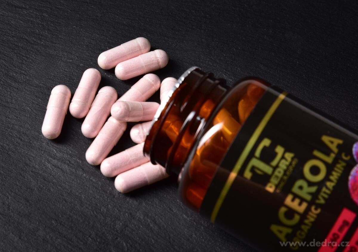 Dedra ACEROLA přírodní VITAMÍN C, extrakt z plodů 560 mg, 90 kapslí