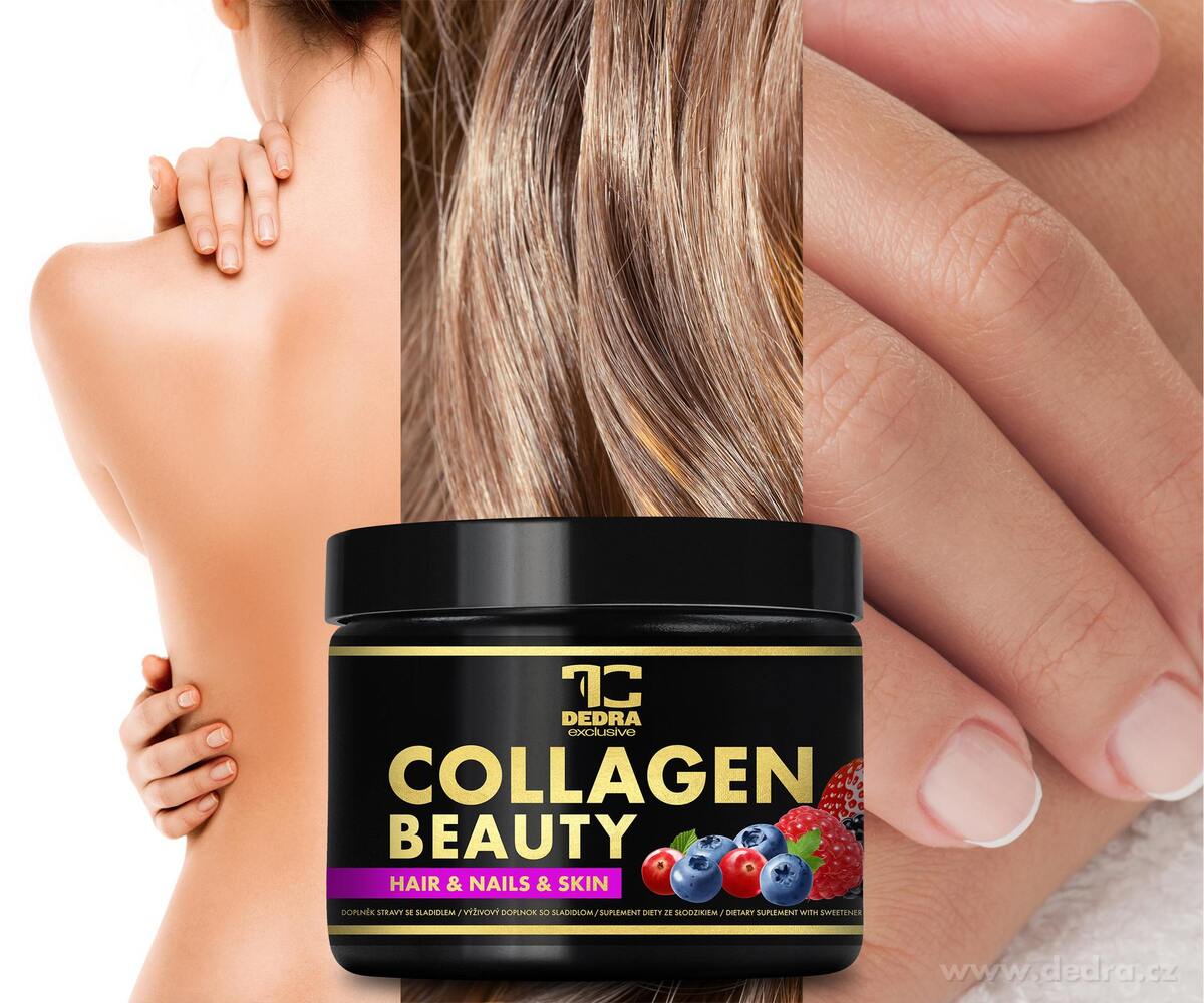 DEDRA COLLAGEN BEAUTY, kolagenový nápoj pro pleť, vlasy a nehty 200 g