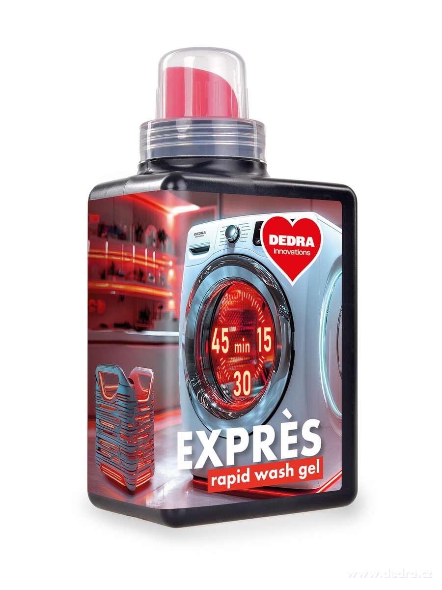 DEDRA EXPRÈS gel na praní na expresní programy 525 ml=15 praní