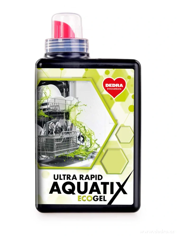 DEDRA AQUATIX  gel do myčky nádobí  ULTRA RAPID,1080 ml=60 mytí