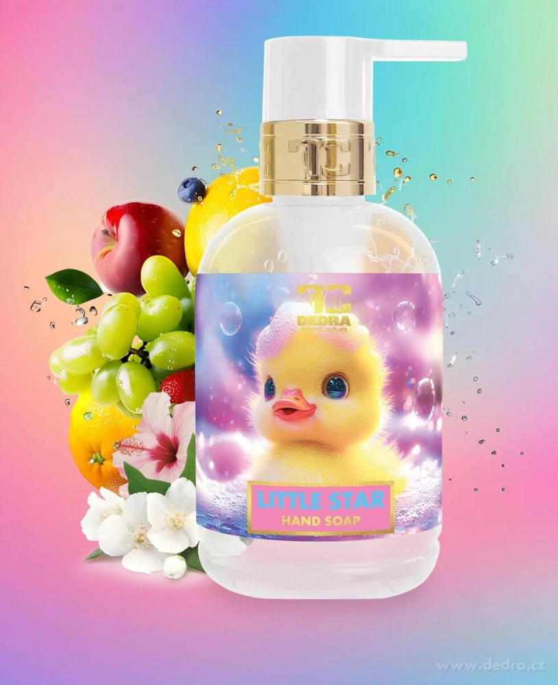 DEDRA Dětské šetrné mýdlo na tělo a ruce LITTLE STAR 320 ml