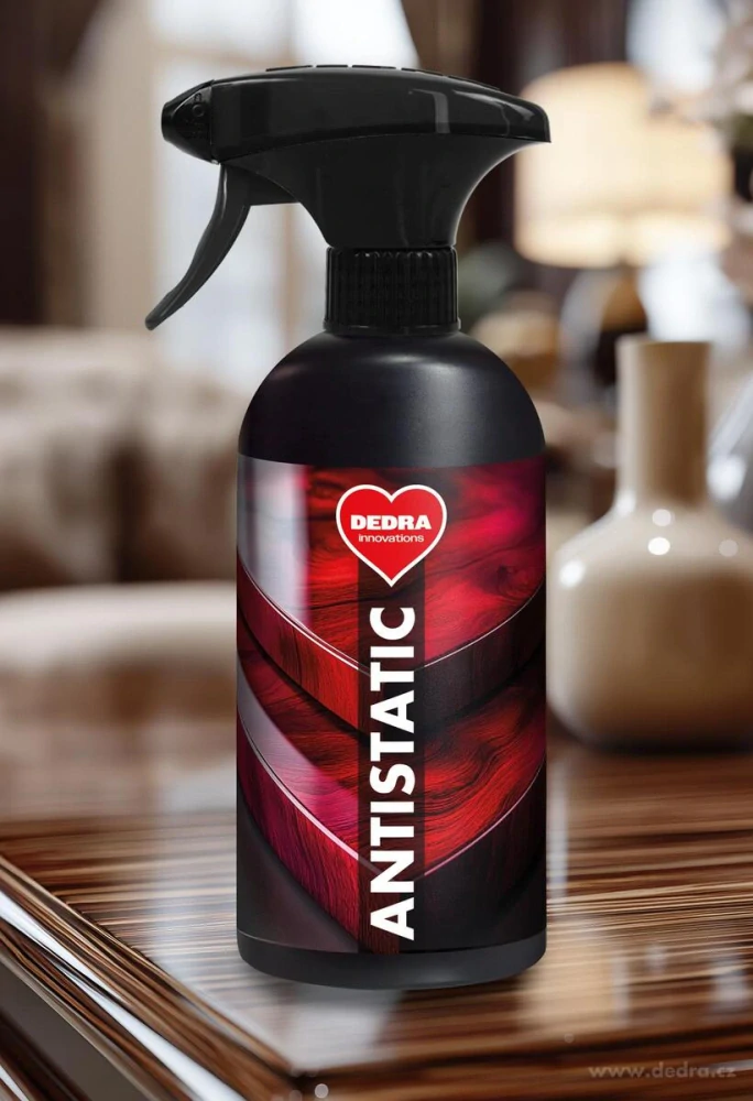 DEDRA ANTISTATIC Ekologický čistič na nábytek s antistatickým účinkem 2v1, 500ml