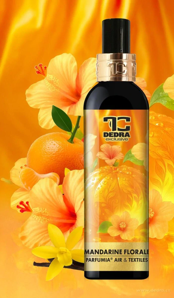 DEDRA Osvěžovač vzduchu a textilií MANDARINE FLORALE, 200 ml