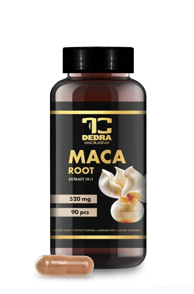DEDRA MACA ROOT EXTRACT 10:1, 520 mg 90 kapslí