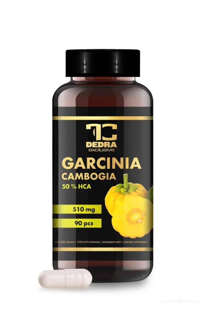 DEDRA GARCINIA CAMBOGIA 510 mg 50 % HCA, 90 kapslí