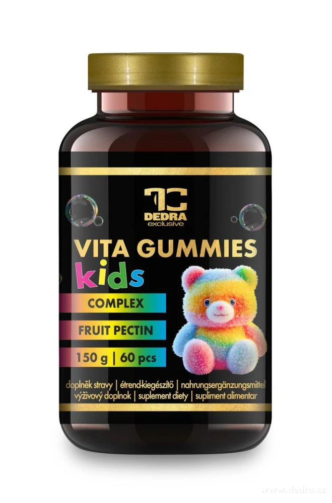 DEDRA VITA GUMMIES KIDS | Multivitaminoví želé medvídci pro děti  60 ks