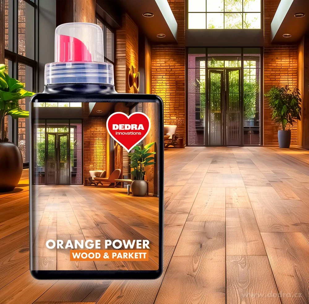 DEDRA ORANGE POWER WOOD & PARKET,  500 ml, 25 mytí