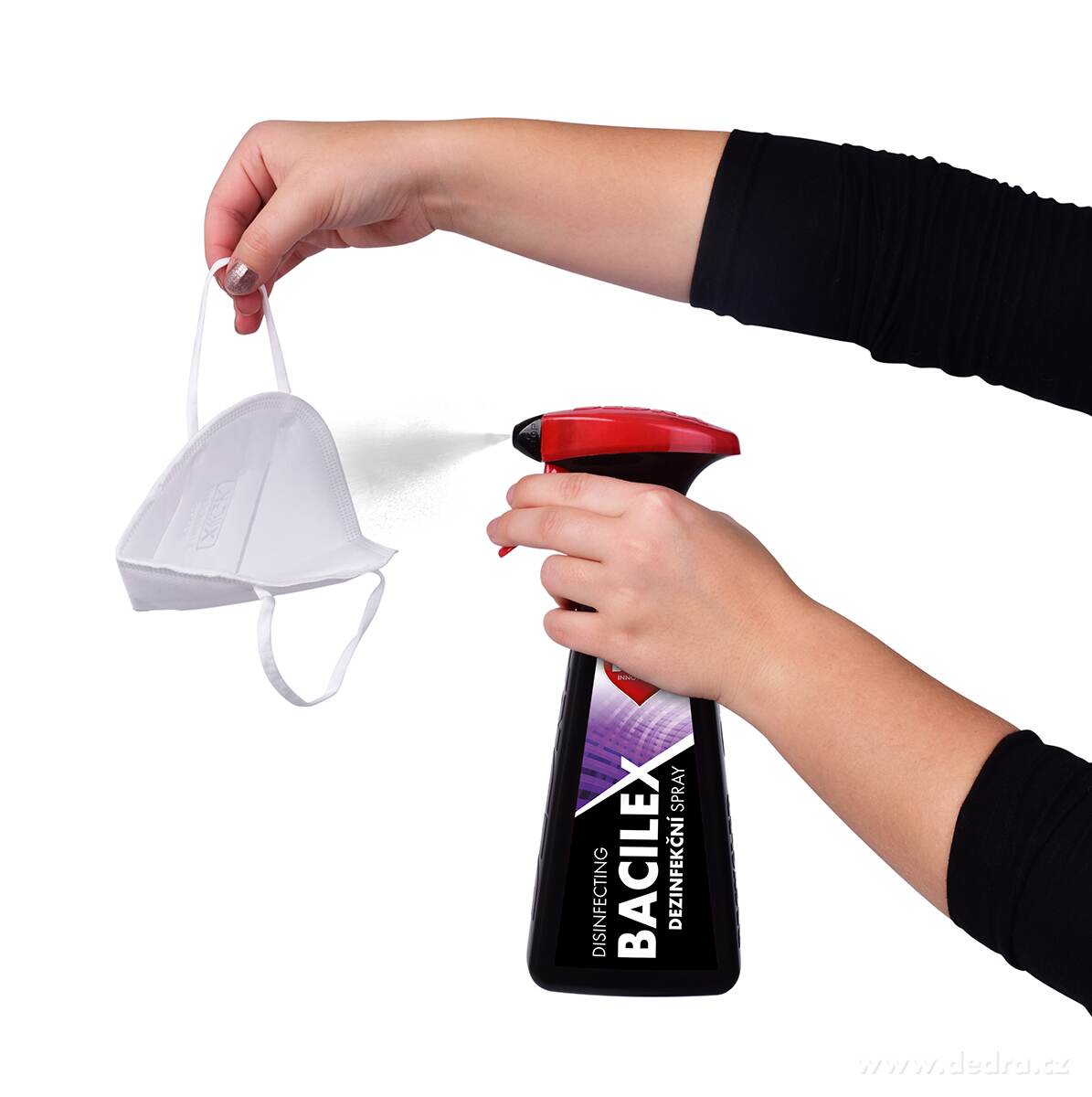 DEDRA Certifikovaný dezinfekční spray, BACILEX®, 500 ml