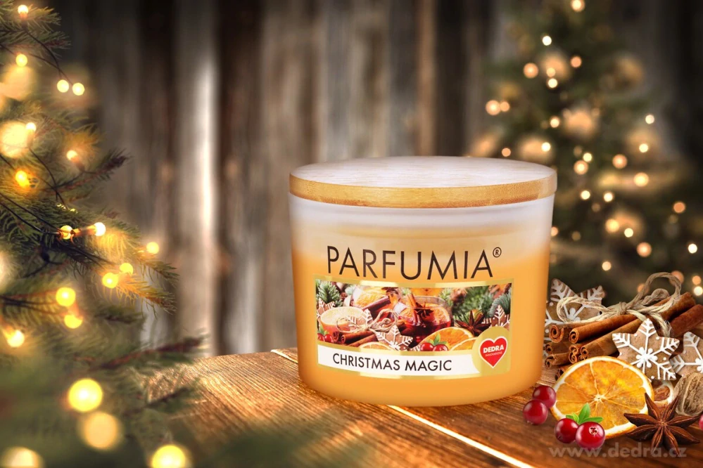 INTENSE 2 KNOTY sójová vonná EKO svíce PARFUMIA® vánoční CHRISTMAS MAGIC 400 ml