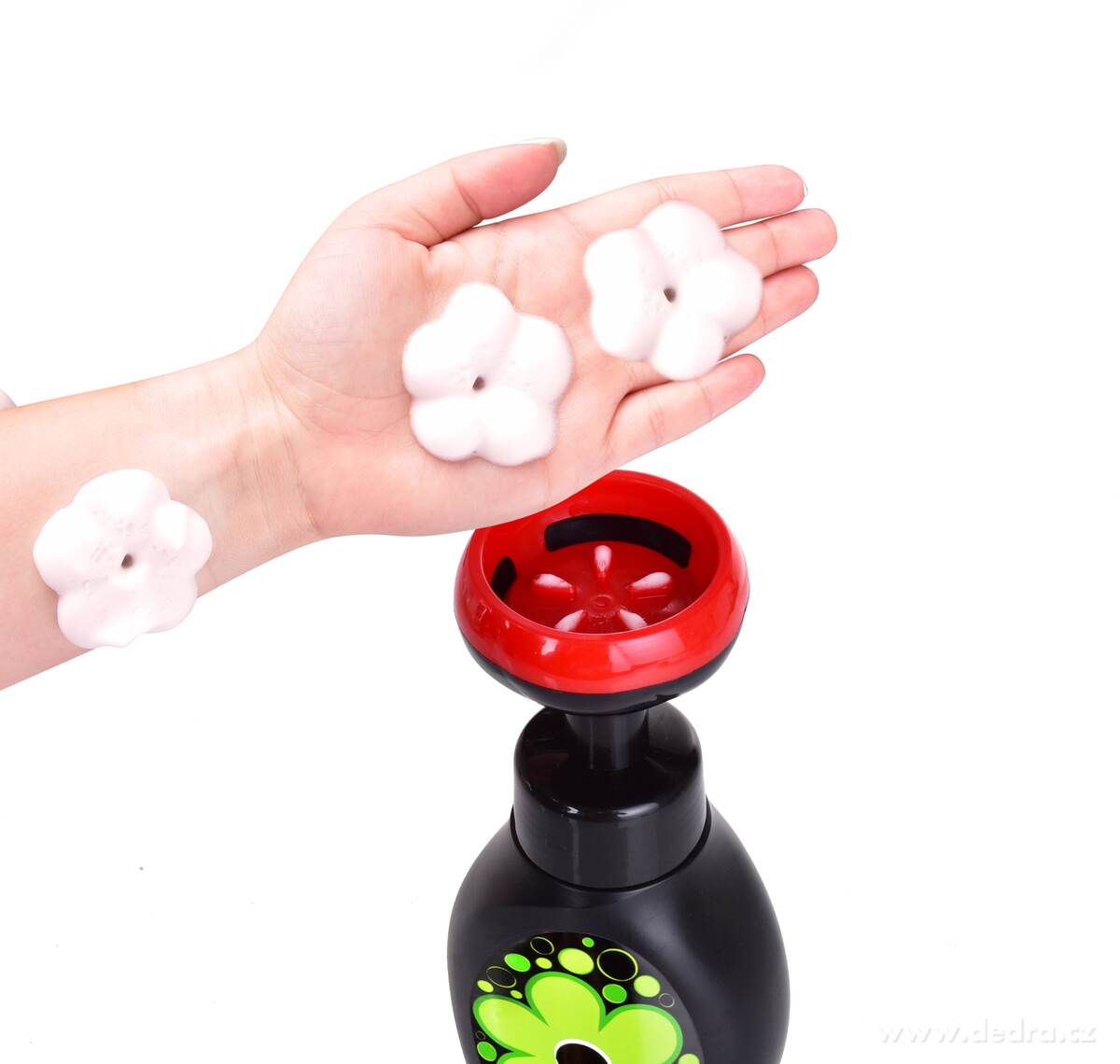 Pěnové mýdlo na ruce i tělo s veselým napěňovačem, ovocná vůně DAISY FRUIT, 300 ml
