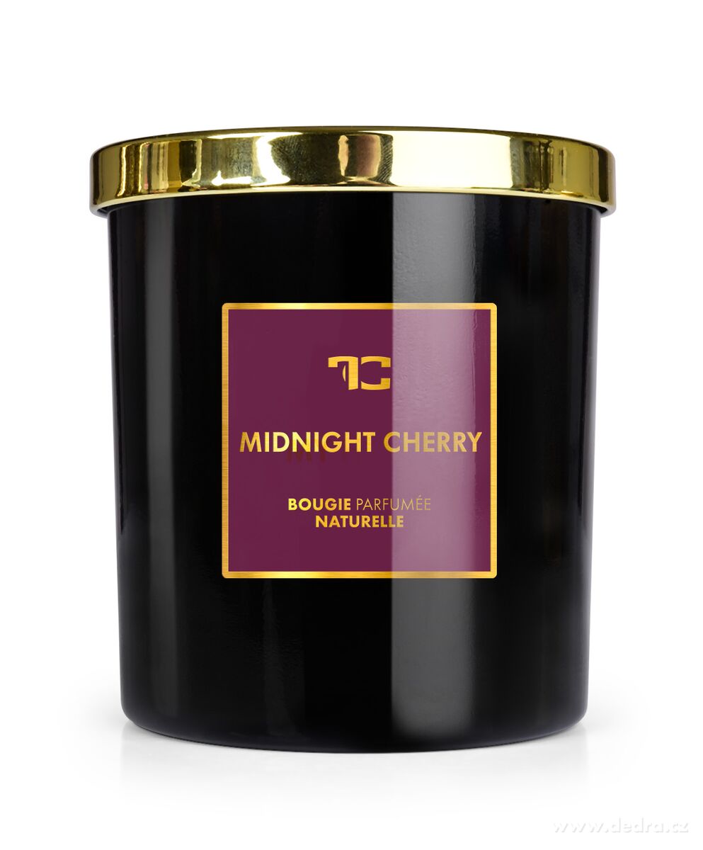 DEDRA Sójová vonná EKO svíce PARFUMIA®, MIDNIGHT CHERRY, 250 ml