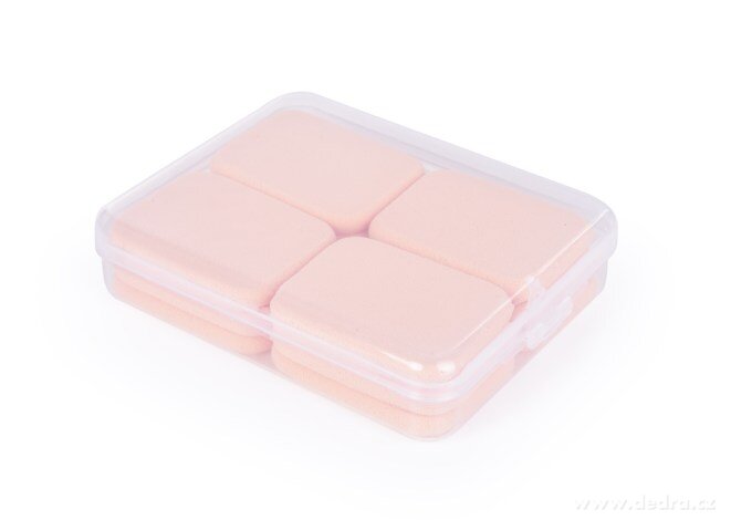 Kosmetické houbičky na make-up v plastové krabičce 12 ks