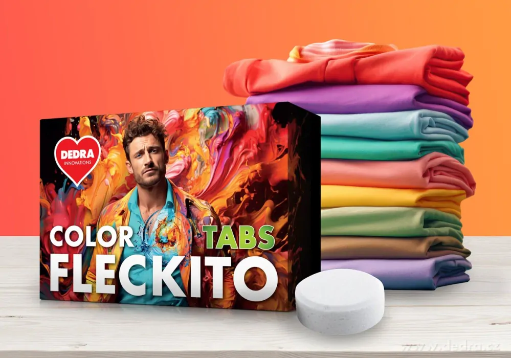 DEDRA Tablety na skvrny na barevném prádle COLOR FLECKITO 