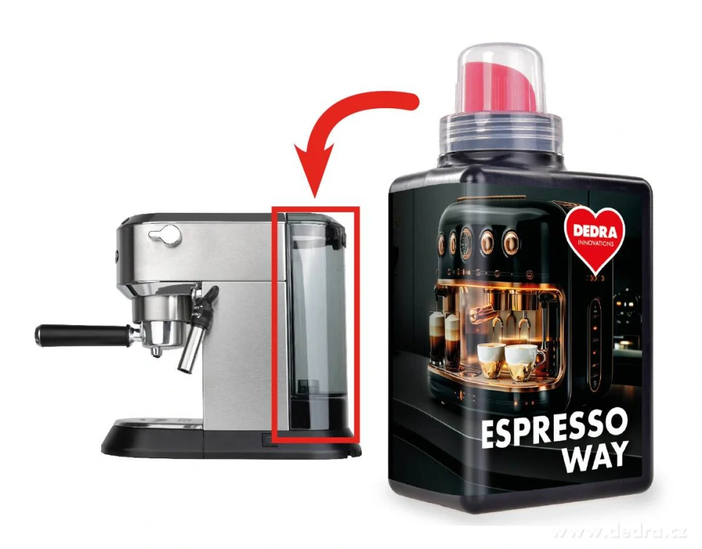 DEDRA ESPRESSO WAY Tekutý odvápňovač kávovaru 500 ml