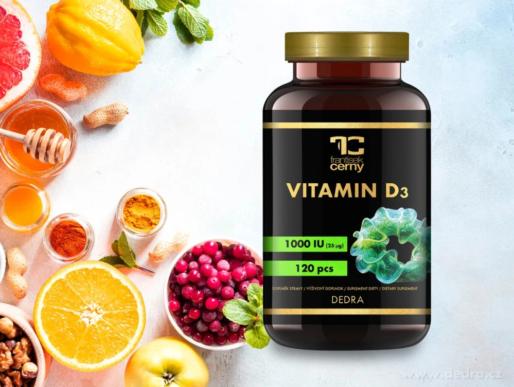 DEDRA VITAMIN D3, 120 kapslí