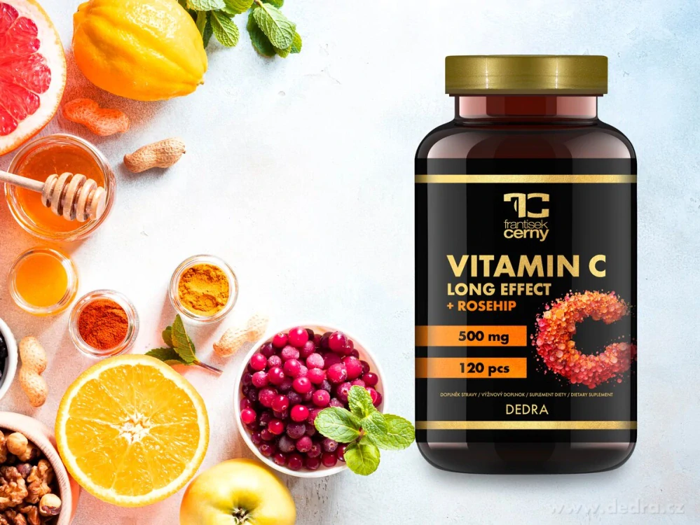 DEDRA VITAMIN C s šípkem, 500 mg, 120 kapslí