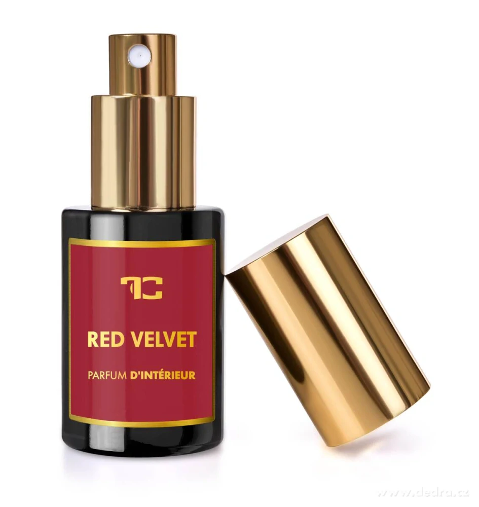 DEDRA POMPON luxusní vonný střapec s bytovým parfémem RED VELVET, 30 ml