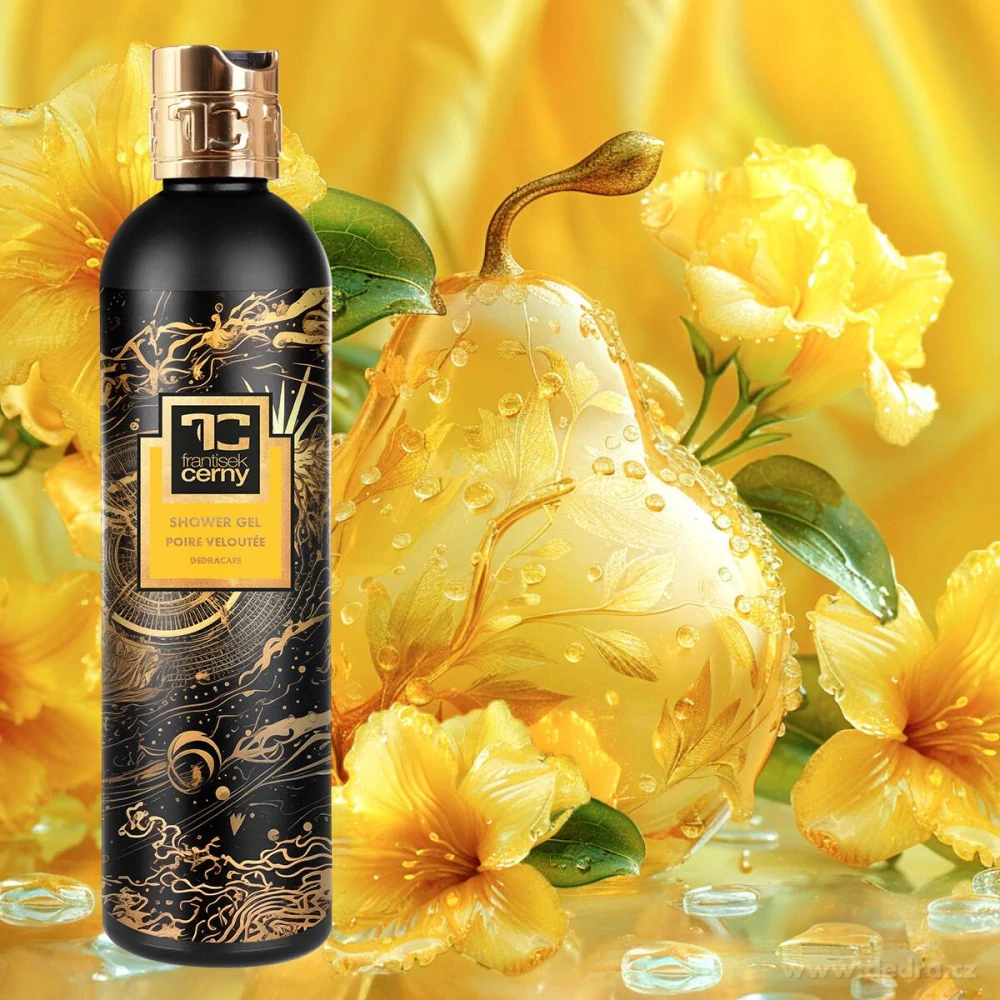 DEDRA Přírodní sprchový gel s glycerinem a Aloe vera, SAMETOVÁ HRUŠKA, 320 ml
