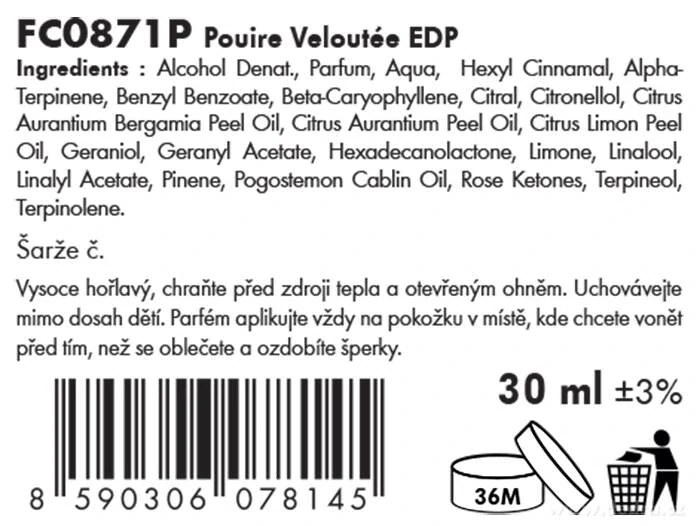 DEDRA Dámská parfémová voda (EDP) SAMETOVÁ HRUŠKA 30 ml