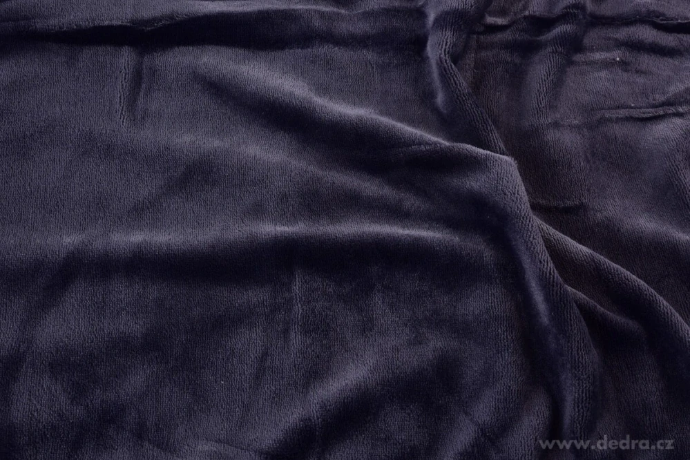 ROYAL LAGOON VELVET luxusní přikrývka, dvouvrstvá, 150 x 200 cm, šedomodrá