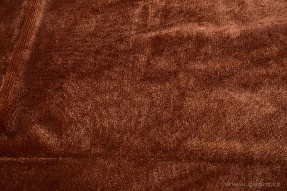 ROYAL LAGOON VELVET luxusní přikrývka, dvouvrstvá, 150 x 200 cm, čokoládová