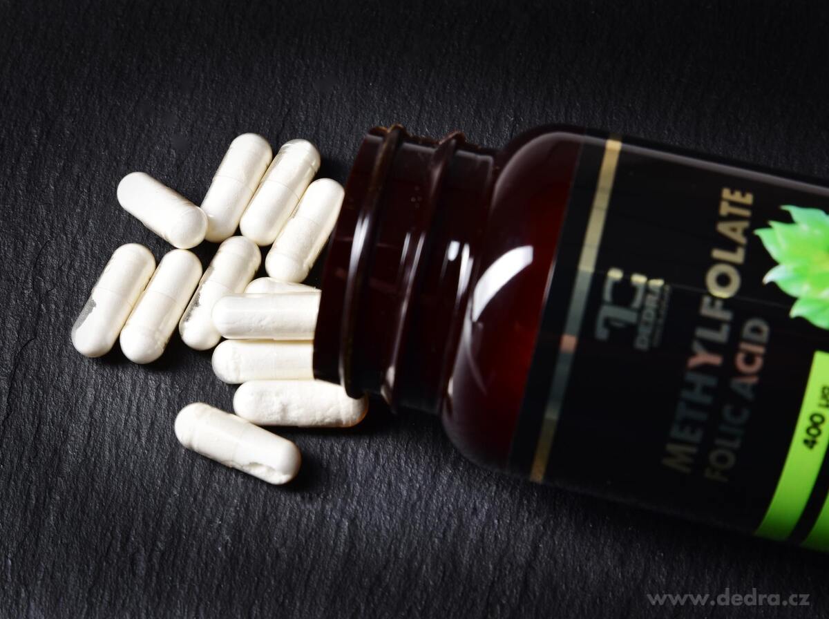 DEDRA METHYLFOLATE - KYSELINA LISTOVÁ 400 μg, doplněk stravy 60 kapsli