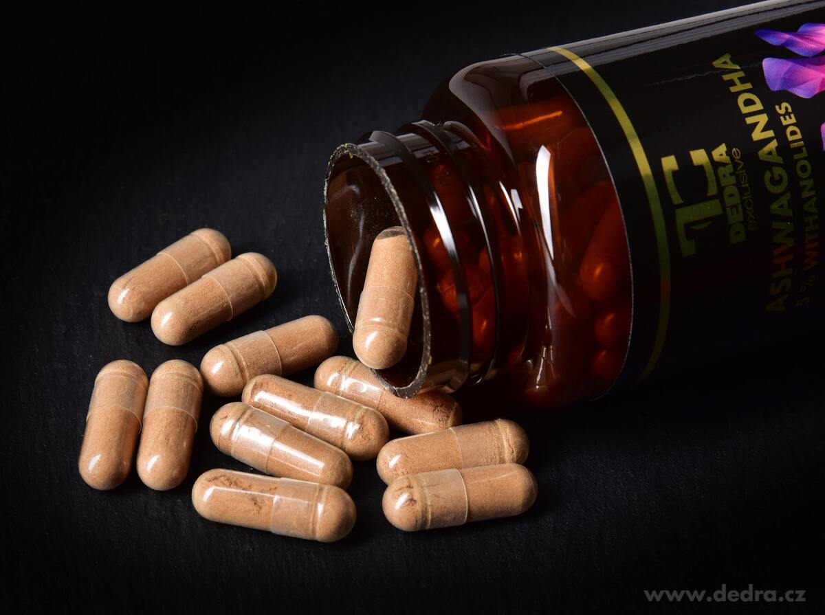 DEDRA ASHWAGANDHA 525 mg s 5 % withanolidů, doplněk stravy 90 kapslí